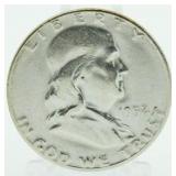 1952 BU Franklin Silver Half Dollar