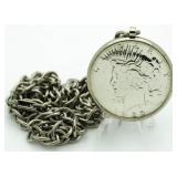 1922 Peace Dollar Necklace