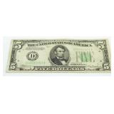 1934-D Federal Reserve $5 Bank Note