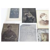 (5) Antique Civil War Tin Type Photos