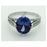 Oval 2.50 ct Tanzanite Designer Ring