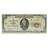 1929 National Currency Richmond VA $20 Bank Note