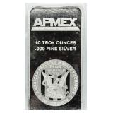 Apmex .999 Pure Silver 10 Ounce Bar