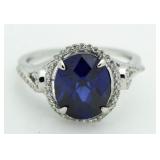 Oval Sapphire Designer Ring (As-Is)