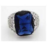 Cushion Cut 14.00 ct Sapphire Ring