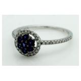 10kt Gold Sapphire & Diamond Ring