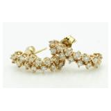 14kt Gold 1.00 ct Diamond Earrings