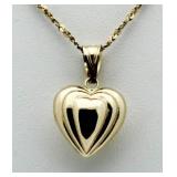 14kt Gold Heart Pendant w