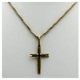 14kt Gold Cross Pendant w