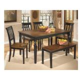 Ashley 580 Owingsville Dining Room Table 4 Chairs