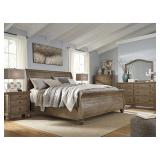 Ashley 659 King Rustic Sleigh Bedroom Suit