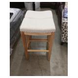 Tan cloth saddle stools