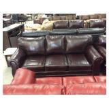 Simmons brown sofa and loveseat