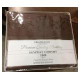 Presidential collection queen sheet set. Brown