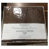 Presidential collection king sheet set. brown