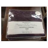 Presidential collection queen sheet set. purple