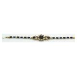 Vintage Style 9.88 ct Sapphire Tennis Bracelet