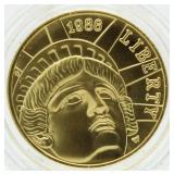 1986 American Liberty 1/4 Oz. Gold Commemorative