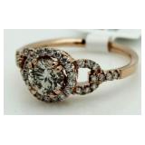 14kt Gold Brilliant 1.25 ct Pink Diamond Ring