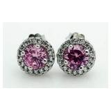 Gorgeous 2.00 ct Pink Sapphire Earrings