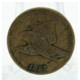 1857 Flying Eagle Cent *1st Year