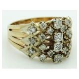 14kt Gold Quality 1.50 ct Diamond Cocktail Ring