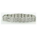 Panther Link 1.00 ct Diamond Tennis Bracelet