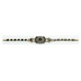 Vintage Style 11.44 ct Onyx Tennis Bracelet