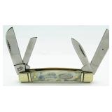 Masonic Lodge 4 Blade Stockman Knife