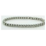 Brilliant 4.00 ct White Topaz S Bracelet