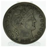 1900 Barber Silver Half Dollar