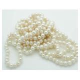 Genuine 96" Freshwater Pearl Necklace