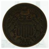 1864 2 Cent Piece