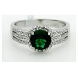 Brilliant 2.50 ct Emerald Solitaire Ring