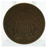 1864 2 Cent Piece