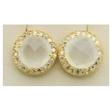 Lemon Quartz Designer Fashion Earrings