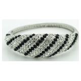 Black & White Fashion Cuff Bracelet