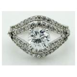 Brilliant 2.50 ct White Topaz Designer Ring