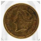 1853 Type 1 Liberty $1 Gold Piece