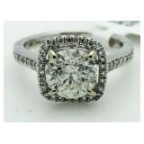 14kt Gold Brilliant 2.93 ct Diamond Solitaire Ring