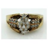 10kt Gold 1/2 ct Diamond Dinner Ring