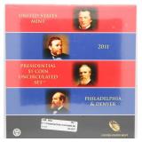 2011 Presidential Dollar Uncirculated Set