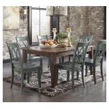 Ashley 540 Farmhouse Dining Room Table & 6 Chairs