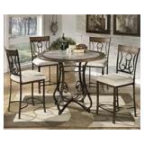 Ashley 314 Bar Table & 4 Bar Stools