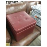 Small Red Ottoman