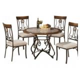 Ashley D314 Dining Table & 4 Chairs