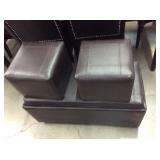 Ashley 3pc Storage Ottoman Set