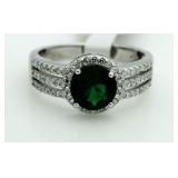 Brilliant 2.50 ct Emerald Solitaire Ring