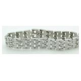 Panther Link 1.00 ct Diamond Tennis Bracelet