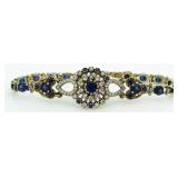 VIntage Style 9.44 ct Sapphire Tennis Bracelet